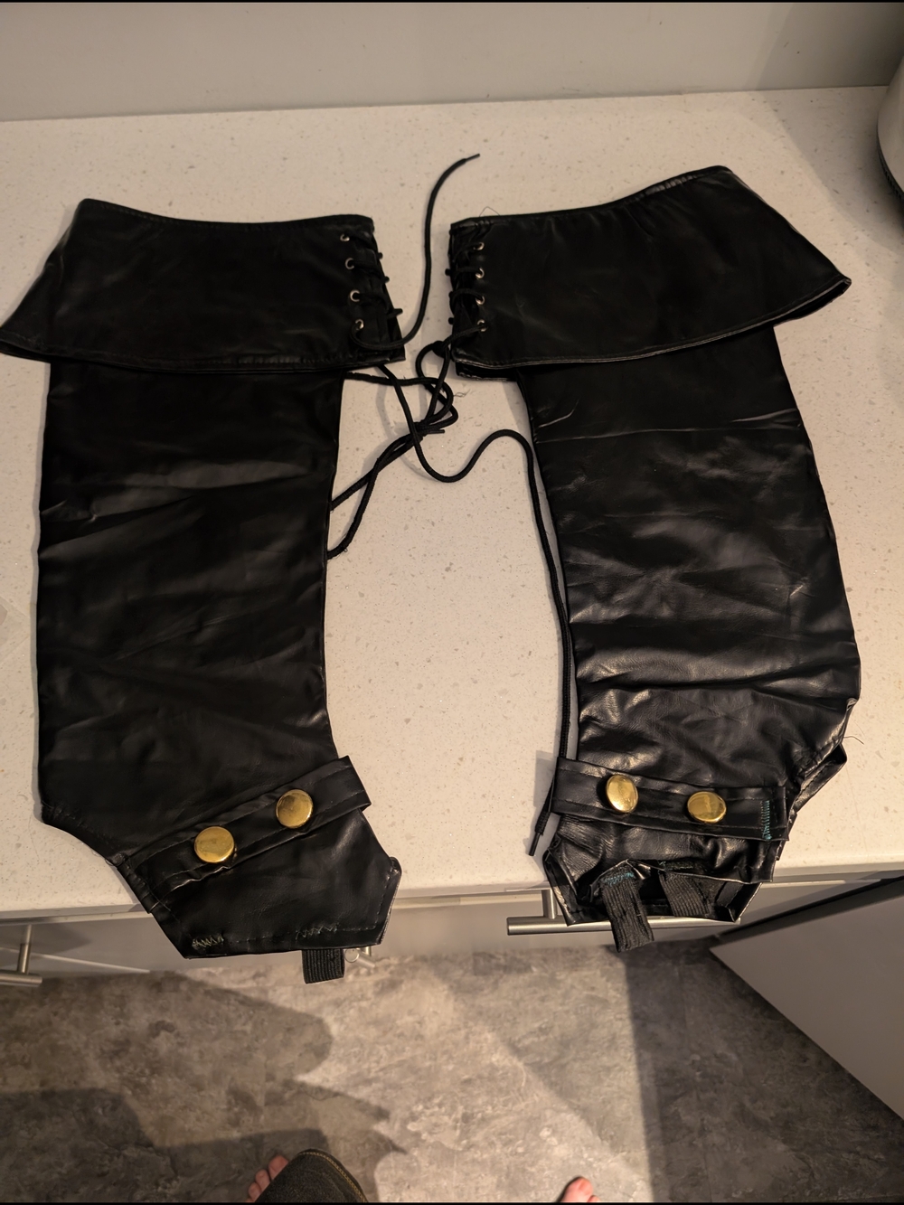 Black Used Pirate Boot covers